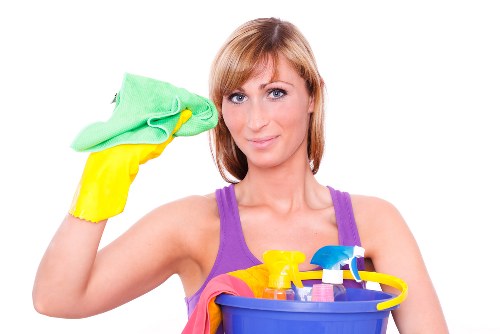 Commercial cleaner maintaining a Bayswater office reception area
