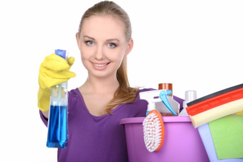 Hot water extraction carpet cleaning equipment in use at a Bayswater property
