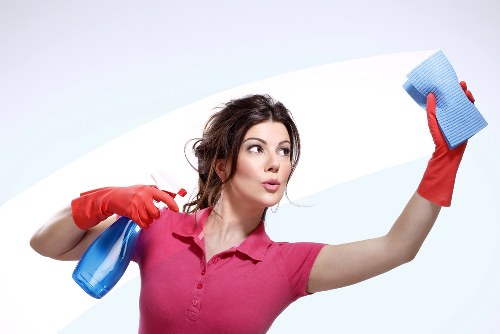 Deep cleaning of hard floors with attention to grout, edges, and finish